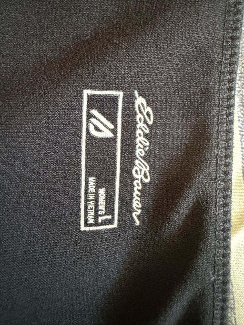 Eddie Bauer Black Men's Joggers with White Logo